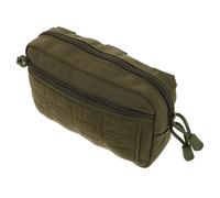 HANABASS Durable Outdoor Waist Bag Military Green Multi Compartment Hip Pack with Smooth Zipper for Hiking Camping Emergency Medicine Storage Lightweight Organizer