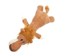 HANABASS Durable Plush Lion Puppy Chew for Dogs Bite Resistant Household Dog with Burlap Rope Legs for Teething Interactive Soft Pet to Keep Puppies Active and Amused