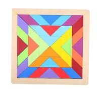 HANABASS Educational Wooden Rainbow Blocks Puzzle for Creative Geometric Shape Jigsaw for Preschool Learning Enhances Color Recognition Cognitive Skills and Eye Hand Coordination Boys