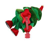 HANABASS Electric Singing Dancing Christmas Tree Plush with Guitar for Indoor Xmas Home Decoration Party Layout