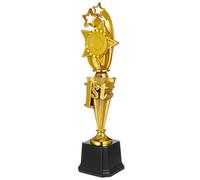 HANABASS First Place Star Soccer Trophy Durable Plastic Sports Award for Celebration and Competition Ceremony Unique Football Reward with Elegant Five Pointed Design
