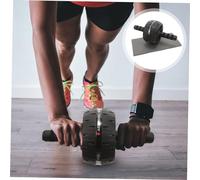 HANABASS Fitness Equipment Ab Roller Wheel with Engineering Handle for Home Gym Durable Abdominal Exercise Equipment to Strengthen Core Muscles Includes Non Slip Knee Mat