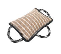 HANABASS Flax Dog Bite Pillow with Strong Handles Tear Resistant Puppy Tug for Training Enhances Focus and Bonding During Tug of War and Obedience Drills Suitable for All Skill Levels