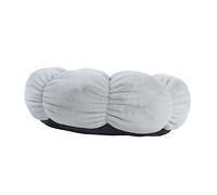HANABASS Flower Shaped Cozy Cat Nest with Slip Base for Calming Sleep Lovely Design for Cats and Dogs for Pet Owners Light Grey