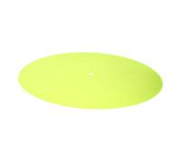 HANABASS Fluorescent Yellow Acrylic Turntable Mat Slipmat Vinyl Record Player Protective Mat Non-slip Vibration-reducing Platter Pad for Home Phonographs and Djs