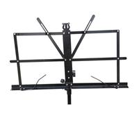 HANABASS Folding Music Sheet Tripod Stand Height Lightweight Metal Music Stand Holder for Easy Carrying and Storage for Guitar Parts and Accessories Black