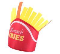 HANABASS Funny French Fries Hat Unique Cosplay Headdress for Thanksgiving and Halloween Parties Comfortable Food Themed Accessory for Festivals and Themed Events