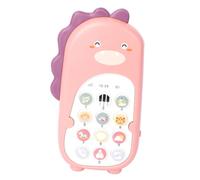 HANABASS Funny Pink Dinosaur Phone for Months Bilingual Chewable Vibration Cartoon Mobile Phone Imitation Early Childhood Educational Gift for for for for for for