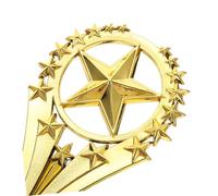 HANABASS Gold Plastic Winner Trophy for Small Lightweight Safe Prize Cup for Dance Music Sports and Art Competitions with Shiny Finish