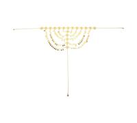 HANABASS Golden Zinc Alloy Head Chain with Coin Tassel Design, Lightweight and Smooth Finish Hair Jewellery for Women and Girls, for Halloween and Party Accessories