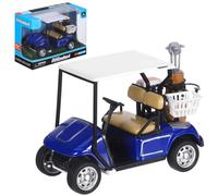 HANABASS Golf Cart Model Desktop Ornament Realistic Golf Cart Toy Blue Alloy Desk Ornament for Home Office Bedroom