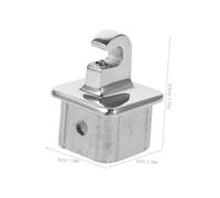 HANABASS Grade Stainless Steel Square Tubing End Cap Plug Mirror Polished Anticorrosion Boat Hardware Easy Installation for Yacht Canopy and Structural Stability
