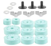 HANABASS Green EVA Cotton Cymbal Washer Pad Non-slip Drum Kit Accessories Metal Construction Secure Fit Replacement Sleeves for Percussion