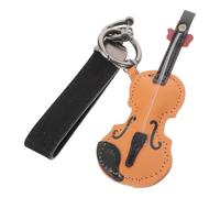HANABASS Guitar Keychain Small Musical Instrument Pendant Mini Guitar Shaped Key Ring Accessory for Car Keys Handbag Music Lovers Men Women