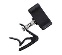 HANABASS Guitar Phone Holder Mount for Acoustic Electric Bass Music Notation Clip Quick Release Capo Cell Phone Stand Holder for Reading Musicians Practice