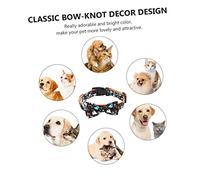 HANABASS Halloween Pet Collar for Cats and Dogs Comfortable Durable Necklace with Themed Black Ghost Pattern for Outdoor Walks Parties Competitions and Photo Shoots