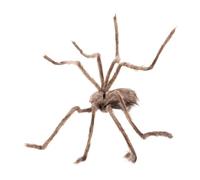 HANABASS Halloween Plush Spider Model Soft Realistic Fake Animal for Halloween Party Decorations Scary Grey Spider for Lawn Tree Haunted Festival