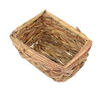 HANABASS Hamster Hideout and Gerbil Habitat Handwoven Woven Tunnel Hideaway Toy Small House for Hamsters and Hedgehogs Indoor Shelter