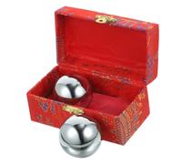 HANABASS Hand Fitness Baoding Balls Hollow Metal Massage Training Balls for Muscle Relaxation and Stress Relief Smooth Polished Hand Rolling Exercise for Adults