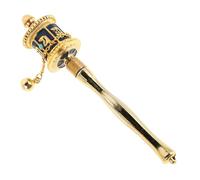 HANABASS Handheld Tibetan Prayer Wheel Mini Pocket Size for Meditation and Travel Portable Buddhist Spinning Wheel with Dual Bearing and Painted Cylinder