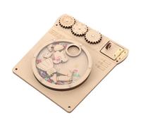 HANABASS Handmade Busy Board with DIY Components Educational Sensory for Early Learning Activities Interactive Wash Machine Puzzles for Safe Montessori Play for Motor Skill