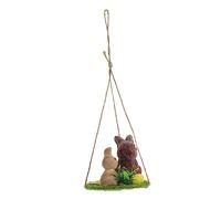 HANABASS Hanging Basket Rabbit Decoration Size Birthday The Plush Bunnies Animal Decorations Faux Bunny Decor Christmas Mini Toddlers Stuffed Bunny Natural Home Decor Fluffy Flocking