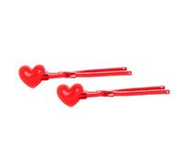 HANABASS Heart Shaped Snow Molds 2Pcs Plastic Clips Maker for Boys and Girls Outdoor Making in Winter 13.36X3.14X2.36Inch
