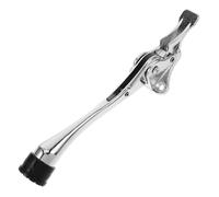 HANABASS Heavy Duty Door Stop Zinc Alloy Silver Kickdown Door Stopper with Automatic Operation, Anticollision, for Wall Protector Use, Indoor and Outdoor
