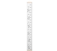 HANABASS Height Measuring Chart Wall Decor Removable Wooden and Cloth Growth Ruler with Arrows Pattern to Track Growth, for Rooms and Kindergartens