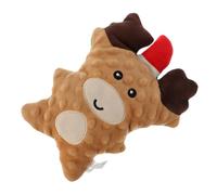 HANABASS Holiday Gingerbread Man and Reindeer Interactive Dog with Squeaker for Puppy Teething Indestructible Plush Chew for Small and Medium Dogs Xmas and Goody Bag Stuffer