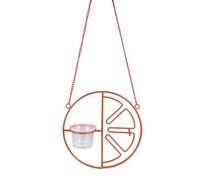 HANABASS Hummingbird Feeding Stand Durable Bird Feeder for Indoor Outdoor Use Simplistic Design with View for Attracting Hummingbirds Parrots Birds Orange