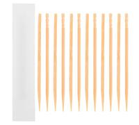 HANABASS Individually Wrapped Bamboo Toothpicks Small Bulk Pack, White Kraft Paper Packaging, Travel and Hotel Use, Multi-Functional Dental and Dessert Picks, 1 Box