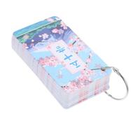 HANABASS Japanese Language Cards for Beginners Portable Hiragana Katakana Flash Cards Set Ring Binder for Easy Learning for Boys and Girls and Self-Study