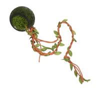 HANABASS Jumping Spider Hideout Enclosure with Artificial Vines and Leaves Compact Lightweight Mini Habitat for Bearded Dragon Gecko Lizard Safe Refuge and Easy Maintenance Spider Terrarium