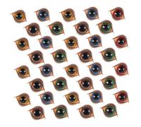 HANABASS Kawaii Safety Eyes for Crochet Dolls 50pcs Plastic Toy Eyes with Washers for DIY Plush Animals and Stuffed Toys Making