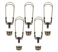 HANABASS Lampshade Holder Clip Adapter with Quick Installation Solution Iron Material 5pcs and Easy Maintenance, Lamp Shade Harp Holder for Lighting Design for Decorative Setting