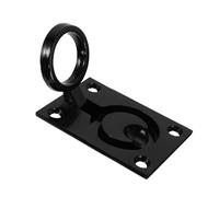 HANABASS Large Black 304 Stainless Steel Flush Pull Ring Handle 65x44mm Marine Flush Pull Handle Recessed Boat Lifting Ring for Yacht Hatch and Deck Hardware