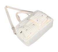 HANABASS Large Capacity Diaper Bag Tote for Maternity Hospital Use, Multi-Compartment Mommy Travel Organizer with Tulip Pattern, Care Bag for Mothers and Pregnancy Essentials