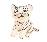 HANABASS Lifelike Tiger Plush Doll Soft and Stuffed Animal for Bedroom Decor and Comfort at Night Cute Tiger Ornament for Home and Play