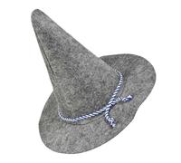 HANABASS Light Grey Felt Scarecrow Witch Hat for Adults, Versatile Styling and Lightweight Wizard Hat Cosplay Accessory, for Halloween Scarecrow Costume and Cosplay Parties