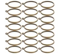 HANABASS Maintain Shape and Precision round Open Bezel Pendants 100pcs Alloy Hollow Frame Settings with Versatile Craft Base for Resin Jewelry Making for DIY Handmade Jewelry