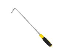 HANABASS Manhole Cover Hook with Rubber Handle, Long Reach Door Lifter | Lever-assisted Lifting, Polished Cutting Edge, for Drain Access Covers and Roller Shutters, Suitable for Maintenance Workers