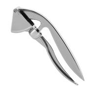 HANABASS Manual Stainless Steel Garlic Press Crusher with Silver Finish, Efficient Garlic Squeezer and Crusher Tool to Save Kitchen Time, for Home Cooking and Food Preparation