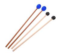 HANABASS Marimba Mallets with Rubber Heads for Xylophone and Glockenspiel Percussion Instruments 140