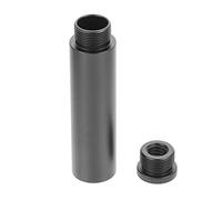 HANABASS Mic Stand Extension Tube in Black Aluminium with Creative Design, Extend the Microphone Arm Stand, Can Be Disassembled for Easy Installation, for Studio or Desktop Use