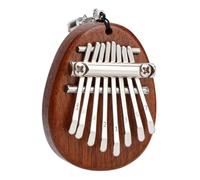 HANABASS Mini 8-note Thumb Piano Portable Music Instrument Wood Creative Kalimba with Hanging Rope Lightweight Easy to Carry, Folk Instrument Gift for Family