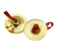 HANABASS Mini Finger Cymbals Rhythm Maker for Dance Party Made of Sturdy Material Soft Grey Easy to Store