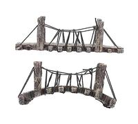 HANABASS Mini Garden Bridge Decoration 6.10 Inch Resin Bridge Shaped Bonsai Decor Lightweight Micro Landscape Ornament for Home Garden Fairy Tabletop