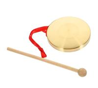 HANABASS Mini Hand Gong Traditional Chinese Percussion Instrument for Music and Festivals Compact Size for Convenient Play for Cultural Events and Performances Random Style
