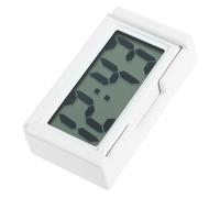 HANABASS Mini Silent Digital Desk Clock for Car Dashboard Portable White Square Electronic Clock for Students and with Silent Operation